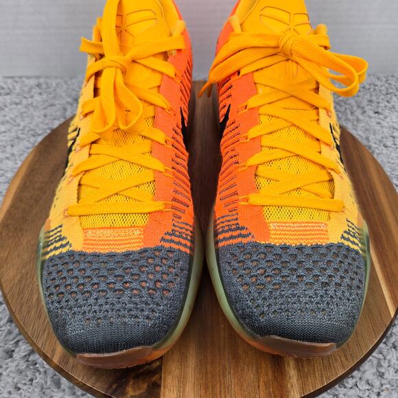 Nike Mens 11.5 Kobe 10 Elite Chester Orange Athletic Basketball Shoe 747212-818 - Picture 6 of 12